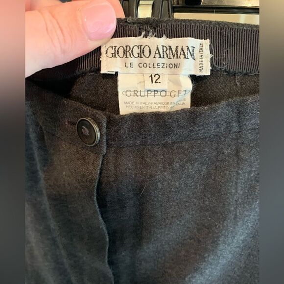 Giorgio Armani Le Collezioni Gray Wool Pants size 12 - Picture 4 of 4
